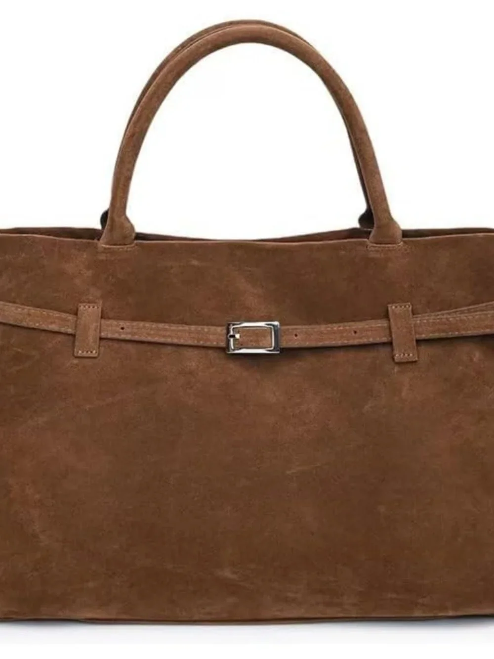 Faux Suede Bags for Women Slouchy Hobo Bag Large Suede Tote Bag Bucket Handbag R - Picture 1 of 7